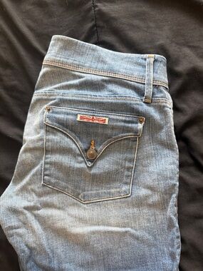 Hudson Jeans Light Blue Straight Leg with Signature Pocket Flap